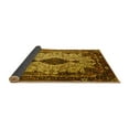 thumbnail image 2 of Ahgly Company Indoor Round Medallion Yellow Traditional Area Rugs, 6' Round, 2 of 4