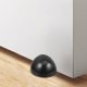 thumbnail image 5 of Tope de puerta de parachoques negro, Tope de puerta montado en el suelo de acero inoxidable para parte inferior de puerta, Protector de pared autoadhesivo para hogar y hotel, 1 Juego, 5 of 6