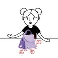 thumbnail image 2 of BUILT Insulated Reusable Polyester Kids Lunch Box Puffer Bag with Side Pocket, Purple, 2 of 8