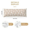 thumbnail image 3 of KLL Ultra Soft Microfiber Body Pillow Cover/Pillowcases 20"x54" with Hidden Zipper Closure-White Goose, 3 of 8