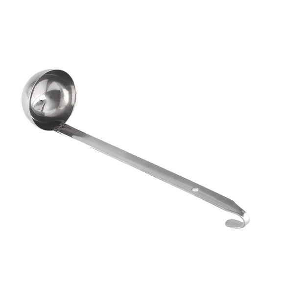 Inteprter Cuchara de cucharón de mango largo de acero inoxidable, almacenamiento práctico, pequeños cucharones y cucharas de acero inoxidable Cocina y Comedor Tipo 2