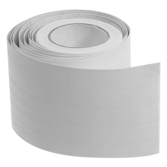 6 Rolls Self-adhesive Baseboard Trim Background Wall Floor Corner Skirting Boards Wall Baseboard Sticker(5m)