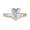 Gold, variant on YYKihy Women's Heart-Shaped Zircon Diamond Personalized Princess Engagement Ring