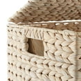 thumbnail image 6 of Casafield Large Laundry Hamper with Lid and Removable Liner Bag - Whitewash White, Woven Water Hyacinth Laundry Basket for Clothes, 6 of 7