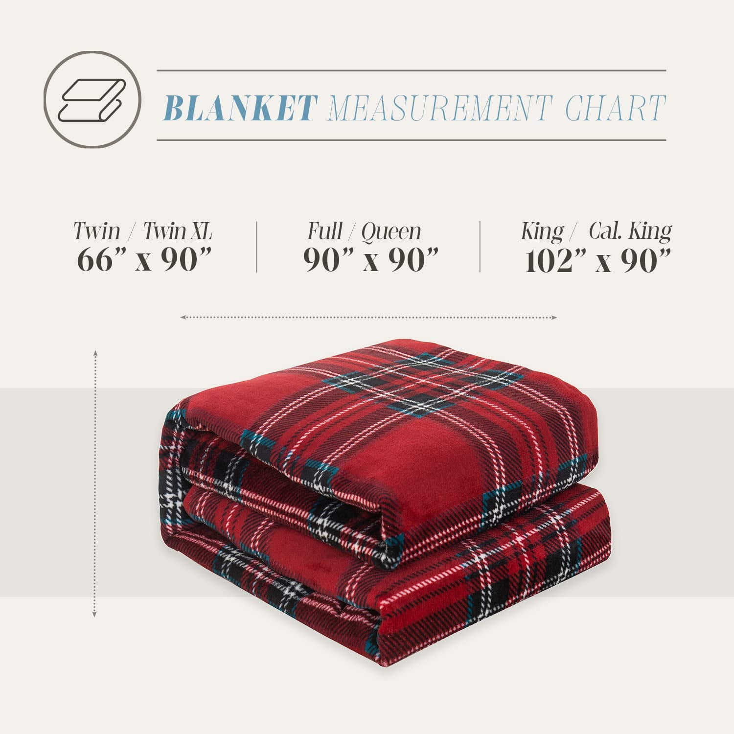 Luxury Velvety Feel Blanket, All-Season & Lightweight Material, Ultra Plush, Soft, Cozy Flannel Fleece for Couch, Sofa, Bed, Travel, Plaid King/California King, Burgundy