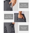 thumbnail image 5 of COOFANDY Mens Shorts Casual Hiking Cargo Shorts Lightweight Quick Dry Fishing Golf Shorts Men 9 Inch Inseam, 5 of 6