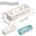 thumbnail image 3 of Goowood Kitchen Sink Sponge Holder Caddy Adhesive Soap Organizer Drain Rack Shelf with Towel Bar for Brush Scrubber Storage, 3 of 9