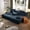 Blue, variant on YWEN Double Chaise Lounge Indoor, Oversized Boneless Couch, Plush Corduroy Floor Chair with Side Pocket, Adjustable Armrest, Upholstered Loveseat Sofa Bed for Living Room, Balcony