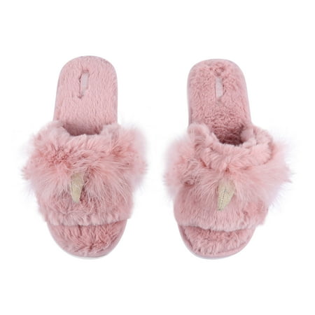 

HOMEMAXS 1 Pair Winter Floor Footwear Fashion Slippers Plush Warm Slippers Floor Slipper