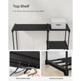 thumbnail image 4 of Portable Closet, Freestanding Closet Organizer, Clothes Rack with Shelves, Hanging Rods, Storage Organizer, for Cloakroom, Bedroom, 44.1 x 16.9 x 65 Inches, Black URYG24BK, 4 of 7