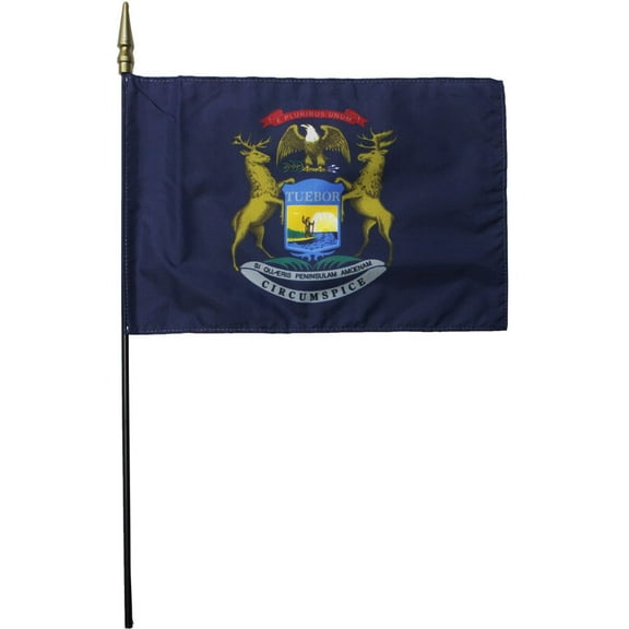 Michigan - 8"X12" Stick Flag