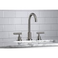 thumbnail image 3 of Kingston Brass FSC8928CML Manhattan Widespread Bathroom Faucet with Brass Pop-Up, Brushed Nickel, 3 of 8