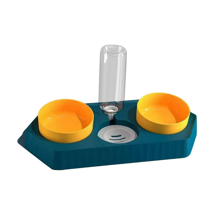 Pet Feeding Station With 3 Bowls Triple Small Dog Feeding 