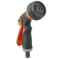 thumbnail image 1 of Garden Hose Nozzle Spray Nozzle with 8 Adjustable Watering Patterns -Slip High Pressure Nozzle for Watering Garden Cleaning Car Wash Pets Shower Orange & Gray, 1 of 1