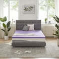 thumbnail image 3 of BDEUS 2 Inch Gel Memory Foam Mattress Topper Ventilated Soft Mattress Pad, Bed Topper, CertiPUR-US Certified, Twin Size, Purple, 3 of 13