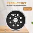 thumbnail image 2 of Holes Sanding Pad: 2 Pieces Hook and Loop Sanding Pad, 125 mm Compatible Sanding Pad, 8 Holes Sanding Pad for Bosch PEX 220 A GEX 125-1 AE Skil 7402/, 2 of 5