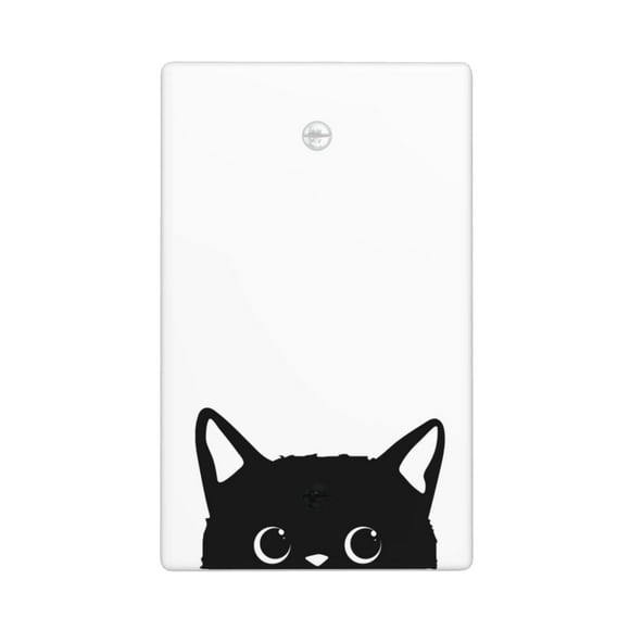 Cute Cat Light Switch Plate Cover Single Blank Decorative Wall Plates Plastic Electrical Switchplate Faceplate for Bathrooms Kitchen Bedroom Home Decor 4.5"" x 2.76""