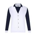 thumbnail image 2 of LIaqionyy Big and Tall Long Sleeve for Men Pullover Collared Button down Fashion Business Tops Clothes, 2 of 6