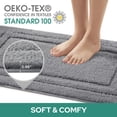 thumbnail image 2 of Juego de alfombras de baño HOMEIDEAS supersuaves, absorbentes y antideslizantes, 2 of 8