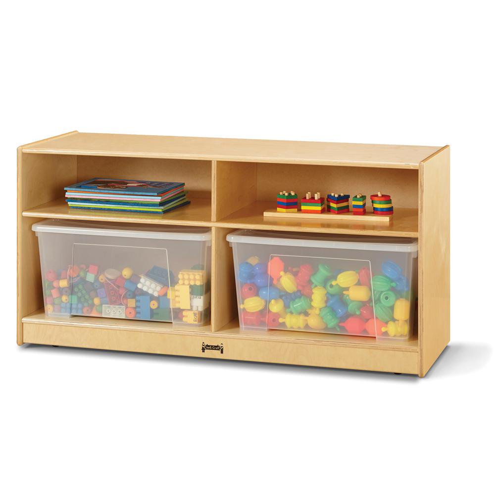 Toddler Jumbo Tote Storage – with Clear Totes + Lids