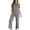 Gray, variant on Bosfbaoi 2 Piece Sets For Women Pleated Detail Short Set Crew Neck Short Sleeve Top Straight-Leg Pants Loungewear Set