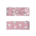 thumbnail image 2 of Daiia Rabbit And Flower Printed Handmade Baby Headbands Soft Stretchy Hair Bands with Bows for Newborn Infant Baby Toddler Girls, 2 of 5
