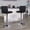 Black, variant on BizChair Contemporary Black Vinyl Adjustable Height Barstool with Panel Back and Chrome Base