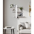thumbnail image 2 of Gronda White Floating Shelves for Wall Mounted, 3 Tier 20" Adjustable Pine Wood Floating Shelf for Bedroom Living Room Bathroom, Modern Home Decor Storage Display, 2 of 7