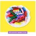 thumbnail image 2 of POINTERTECK Mini Colored Clothes 50 Pins - Little clothespins Natural Clothespins Craft Boutique Wooden Pins, Wooden Clothespins Photo Paper Peg Pin for Wood Crafts Small clothespins, 2 of 6