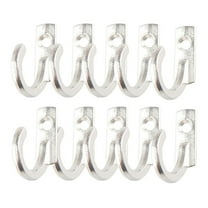 Heavy Duty Key Hooks, Jewelry Small Hook, Key Hanging Small Wall Mounted Single Hook, Robe Clasp Coat Metal Hooks for Hanging Hat, Scarf, Bag, 10 Pcs, 0.86x0.70"