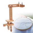 thumbnail image 4 of 2 Piezas Bastidor de Soporte Ajustable Madera Marco de Mesa para Bordado Portátil Giratorio Fácil Montaje Adecuado para Costura Manual, 4 of 9