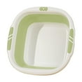 thumbnail image 2 of Iumwxz Foldable Wash Basin Collapsible Plastic Dish Pan for Kitchen Sink Camping Portable Laundry Foot Bath with Non Slip Bottom Easy to Clean and Store Green 10x10x3.94 Inches, 2 of 6