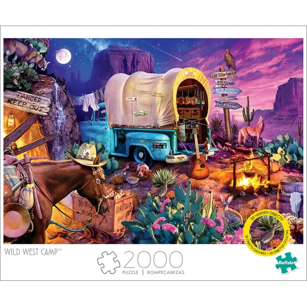 Buffalo Games Art of Play - Wild West Camp 2000 Pieces Jigsaw Puzzle