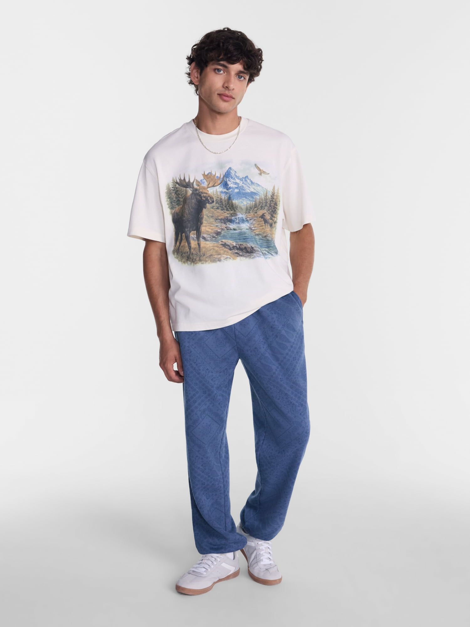 No Boundaries Fleece Jogger Sweatpants, 30'' Inseam Closed Hem, Men's Sizes XS-4XLT