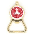 thumbnail image 1 of Paper Cutting Fish Festive Beer Bottle Cap Opener Stainless Steel Key Chain, 1 of 3