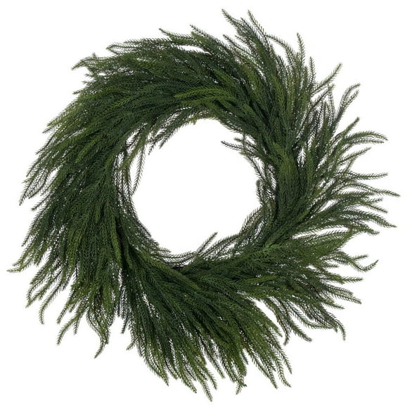 28" Green Norfolk Pine Wreath
