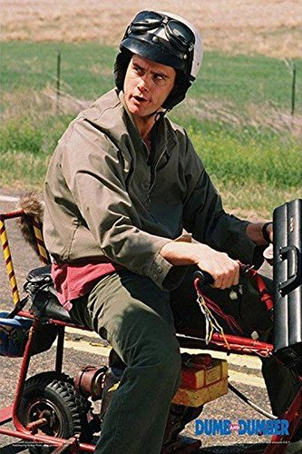 Dumb And Dumber Lloyd On Motor Bike Scooter 36x24 Movie Photograph Art Print Poster Jim Carrey Walmart Com Walmart Com