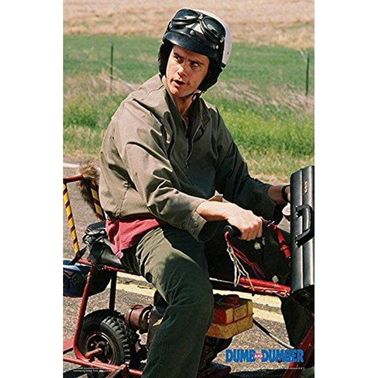 Dumb and Dumber - Lloyd on Bike Scooter 36x24 Photograph Art Print Poster Carrey - Walmart.com