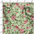 thumbnail image 2 of Soimoi Cotton Cambric Green Fabric By the Yard - 42 Inch Wide -Florals Print Fabric - Elegant and Timeless Patterns for Fashion and Home Decor Printed Fabric, 2 of 6