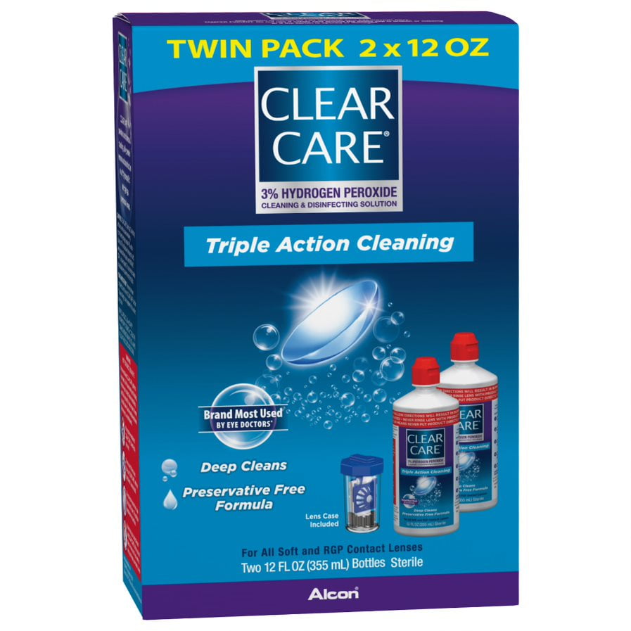 Clear Care Cleaning & Disinfection Solution12 oz, Twin Value Pack