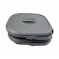 thumbnail image 4 of SAMMART 8.5L (2.2 Gallon) Collapsible Square Handy Bucket with Lid/Foldable Square Water Pail with Lid/Portable Tub with Handle and Lid (Grey/Black (Set of 2)), 4 of 4