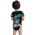 thumbnail image 6 of Rocae Hungry Tyrannosaurus for Baby Climbing Clothes Soft Baby Romper for Active Infants Comfortable and Breathable Crawling Jumpsuit Unisex Baby Outfit 12 Months, 6 of 8
