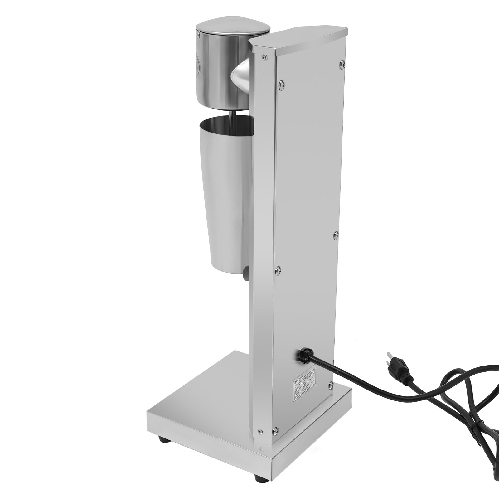 180W Electric Milk Shaker Blender, 2-Speed Adjustable, Stainless Steel Mixer Frothers Machine with Cup 110V