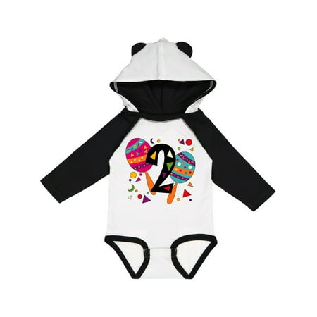 

Inktastic Second Birthday Cinco de Mayo- Maracas Gift Baby Boy or Baby Girl Long Sleeve Bodysuit