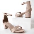 thumbnail image 5 of J. Adams Daisy Sandals, Ankle Strap Block Heel Open Toe Dress Shoes, Comfortable and Stylish Women Heels, 5 of 7