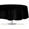 thumbnail image 2 of Black 84" Round 12 Pack Standard Disposable Plastic Party Tablecloth 84 Inch Round Table Cover By Zimpleware, 2 of 6