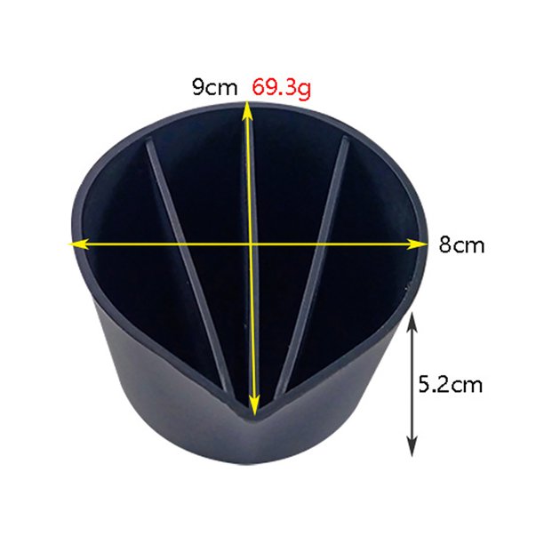 Verter Copas Partidas Taza dividida de silicona para verter pintura fluida arte pintura DIY hacer herramientas de dibujo Sywqhk Libre de BPA