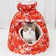 thumbnail image 5 of Methold Bolsa de bendición para mascotas, correa térmica para el hombro, portátil, Otoño Invierno, viaje, senderismo, Camping, coche, Suministros para gatos Rojo, 5 of 6