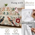 thumbnail image 6 of Vintage Flowers Birds Cabinet Curtain 28"W x 51"L, Spring Floral Retro Art Farmhouse Dust-Proof Privacy Curtain for Closet Shelves Self Adhesive, Sink Skirt for Bathroom Vanity Kitchen Laundry Room, 6 of 9