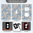 thumbnail image 3 of Light Switch Cover Switch Plate Outlet Cover Plug Cover for Electrical Unused Outlet Cover Peach and Blue Rhombus, 3 of 6